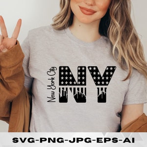 New York City Svg, NYC Svg, New York Shirt Design, Instant Download, Cricut File, New York Cut Files, New York Silhouette, NYC Clipart