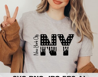 New York City SVG, NYC SVG, New York Shirt Design, Instant Download, Cricut Datei, New York Cut Dateien, New York Silhouette