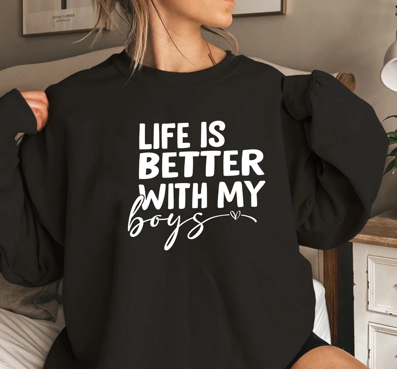 Life is Better With My Boys Svg, Boy Mama Svg, Mom of Boys Shirt Svg ...
