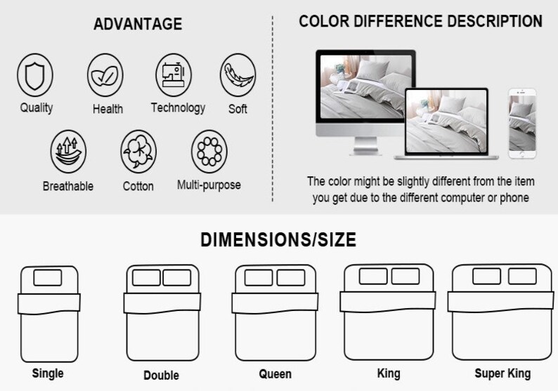 Light Grey Linen Duvet Cover Set Soft & Stylish Bedding Cover King