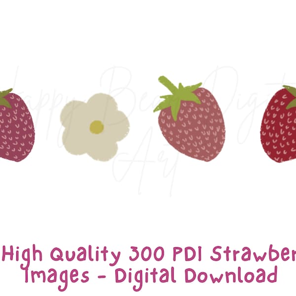 Strawberry png sublimation design download, hand drawn strawberry png, fruit png, strawberry png, sublimate designs download, blossom png