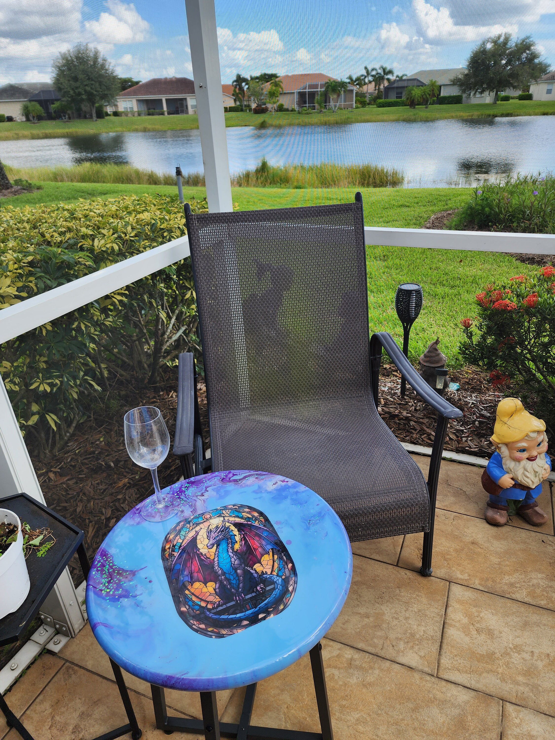 MYSTICAL DRAGON TABLE Patio Table Cocktails Man Cave Side Etsy