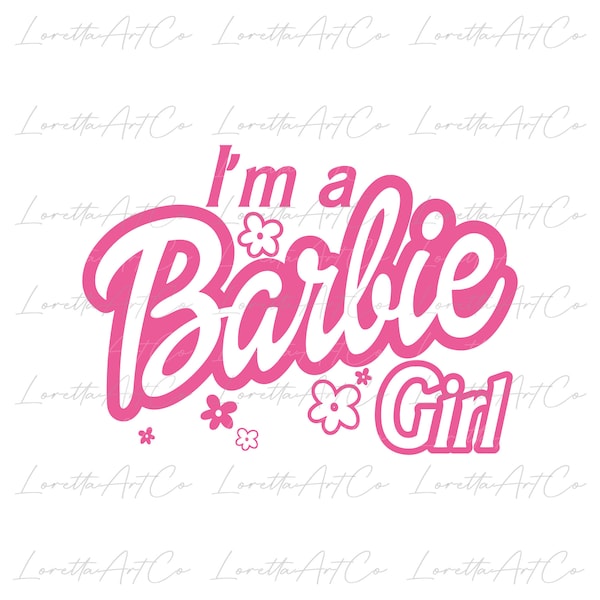 I'm A Barb Girl SVG I Barb Head SVG I Doll SVG I Doll Head Svg I Silhouette Woman Silhouette I Doll Head Cricut Silhouette Design I