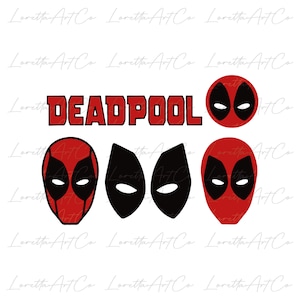 Deadpool SVG Bundle I Deadpool PNG I Superhero SVG I Baby Dead Svg I Deadpool Cricut I Silhouette, Clipart, Digital Vector, Instant Downlaod