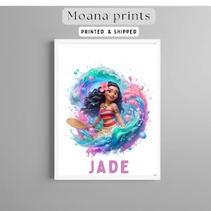 Moana Prints. Girls bedroom decor