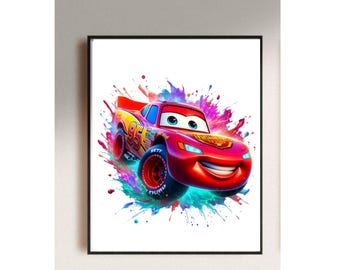 Cars Disney Lighting McQueen Poster