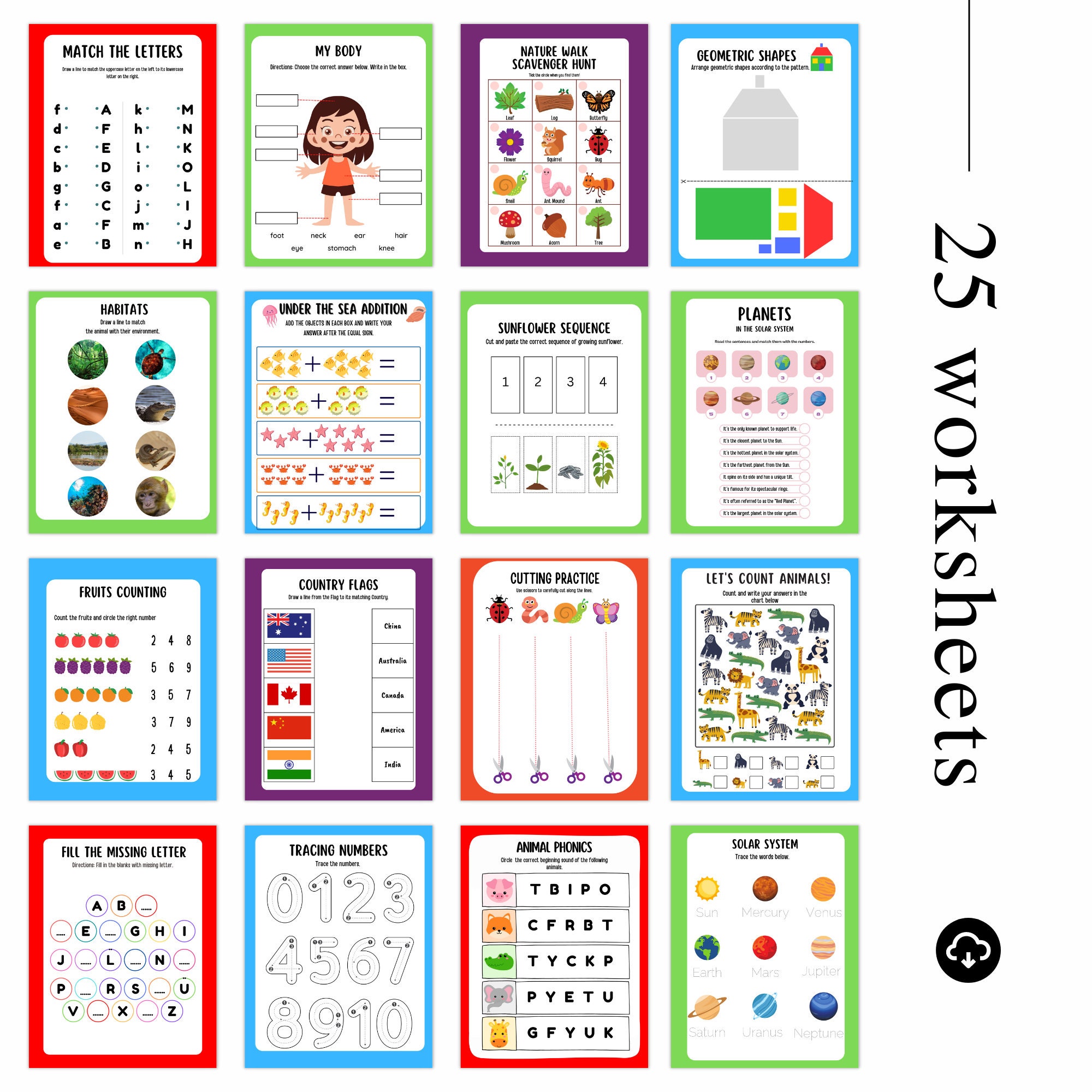 Printable Learning Tools The Ultimate Learning Toolkit for Children: 25 Educational Printables ...