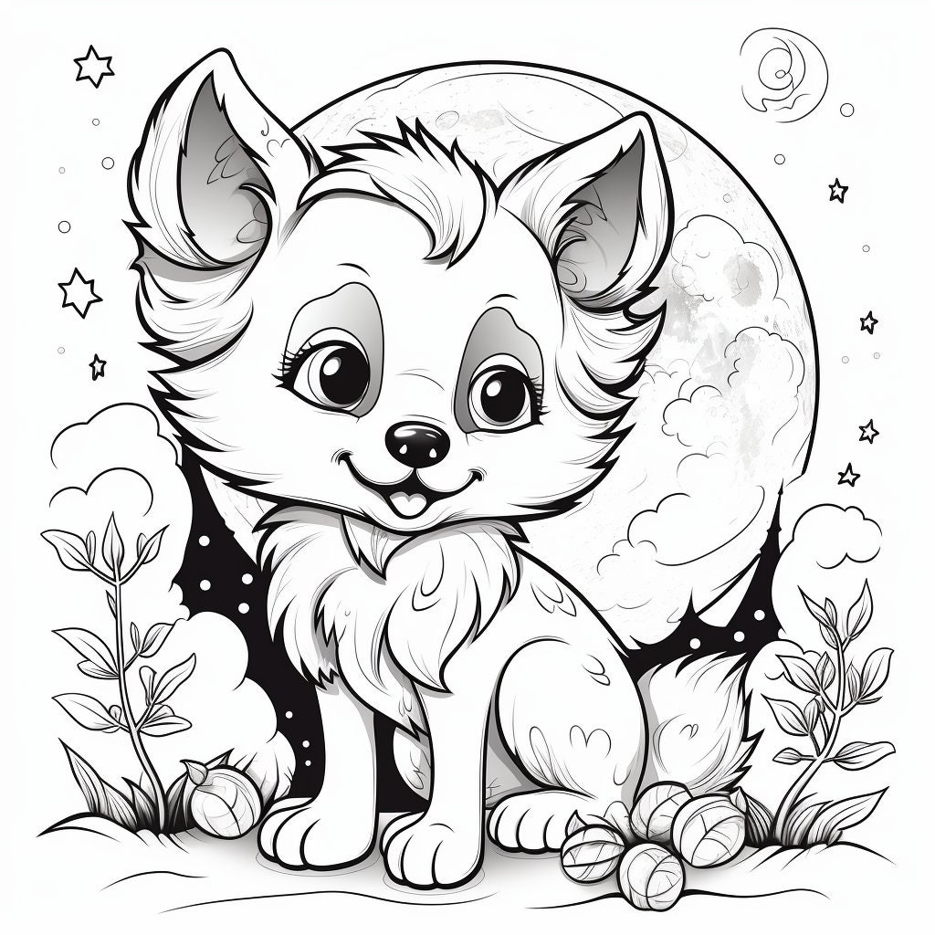 Halloween Themed Coloring Pages - Etsy