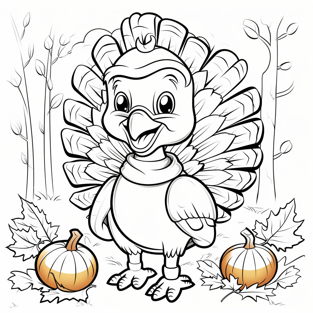 Thanksgiving Themed Coloring Pages - Etsy