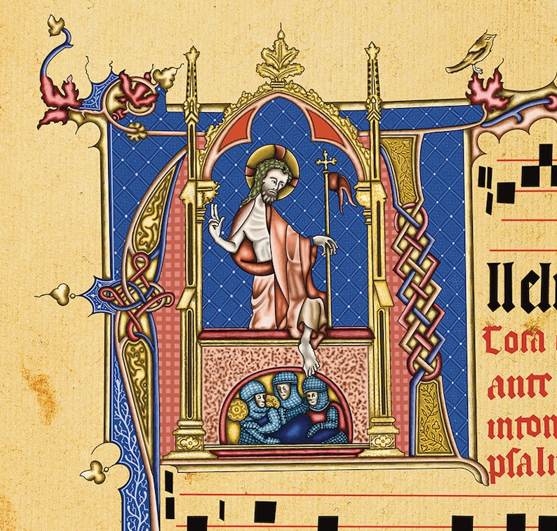 Medieval Illuminated Manuscript Art - Limited Edition of 10 Copies ...