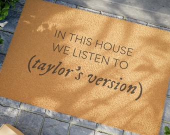 Taylor's Version Doormat, Folklore Doormat, Evermore Doormat, 1989 Doormat, Taylor's Version Home Decor