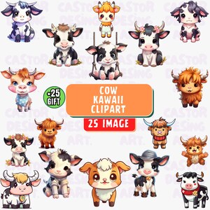 Cartoon Cow Png - Etsy Singapore