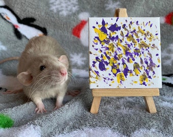 Custom Rat Painting 3”x3”