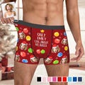 Custom Face Boxers Briefs, Personalized Men Underwear with Picture, Photo on Underwear, Customized Christmas Gifts for Boyfriend/Husband