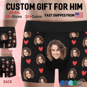 Glohox Custom Boxer Briefs with Face for Men - Personalized Boxers with  Photos Customized Underwearwith Wife's Face, Style, XX-Large : :  Clothing, Shoes & Accessories