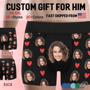 Buy Couples Underwear Matching Set, Custom Face Boxers & Panties, Funny  Valentines Gift, 2nd Anniversary Gift, Personalized Boxer for Him Online in  India 