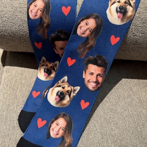 Photo Sock Personalized Father's Day Gifts for Him, Custom Face Sock, Personalized Face Socks, Custom Socks, Birthday Gift Christmas for Men