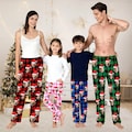 Custom Photo Pajama Pants for Men Women Kids, Personalized Pet Face Print on Sleepwear, Christmas Family Matching Pj Bottoms