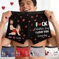 Custom Face Boxer Briefs, Personalized Valentines Underwear w Photo, Funny Anniversary Gift