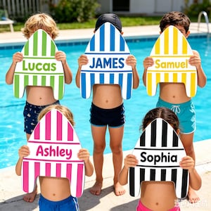 Custom Name Swim Kickboard for Kids Adults, Personalized Pool Practice Float Board，35+ Colors & 14 Fonts