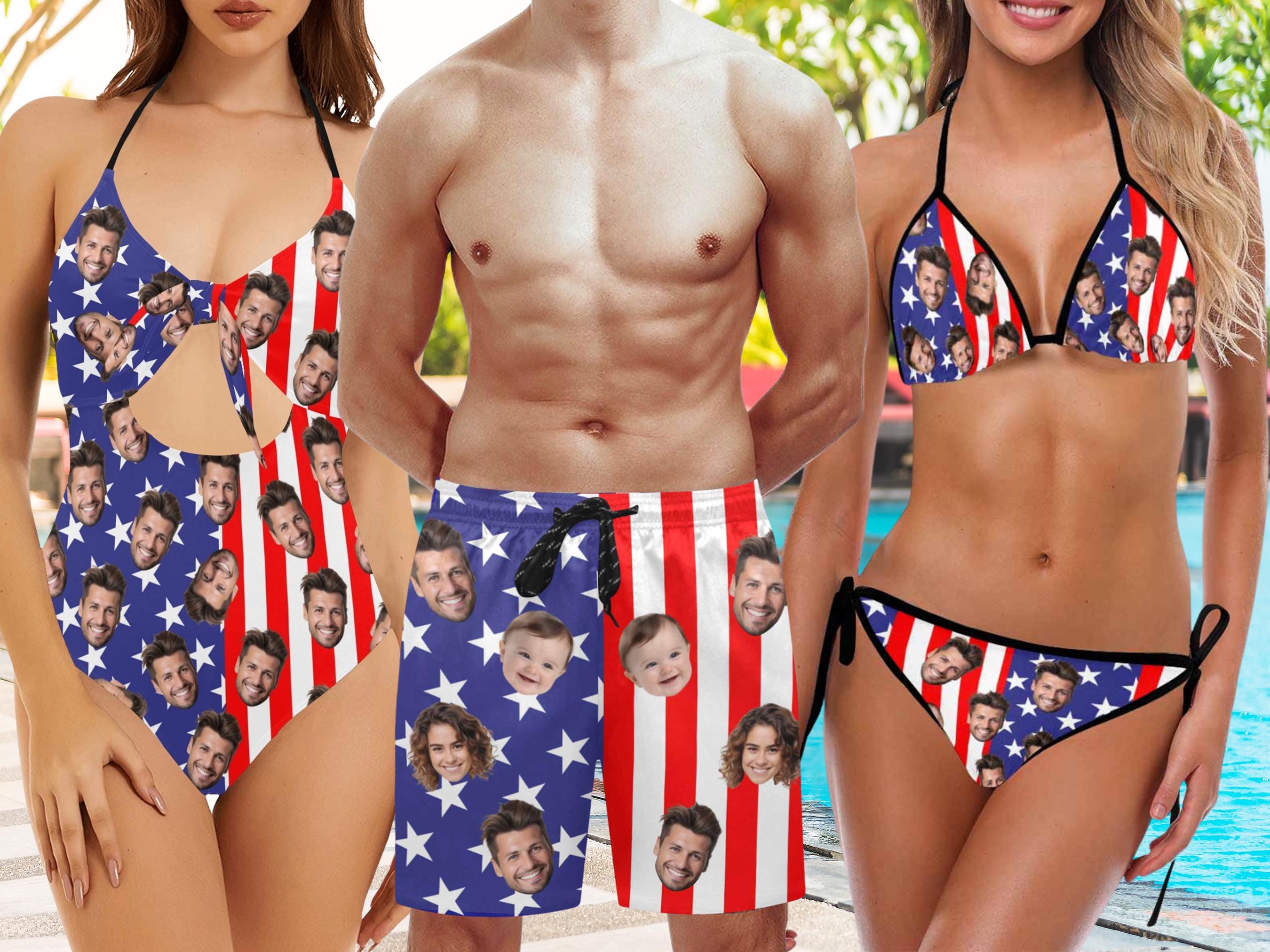 Usa Flag Bikini - Etsy