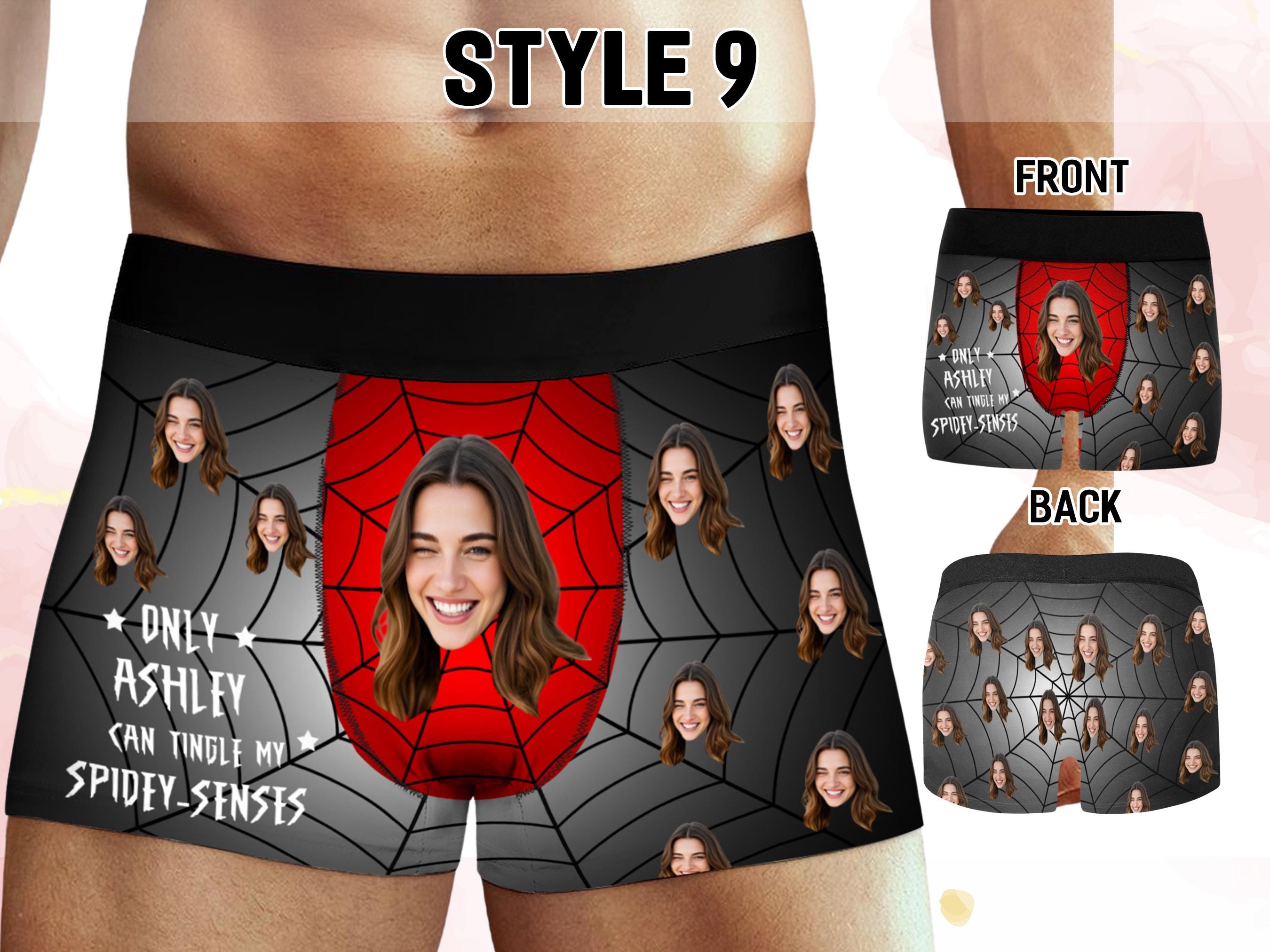 Personalized Face Boxers for Boyfriend, Custom Valentines Day Gift for ...