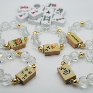 Glass beaded Mahjong Bracelet