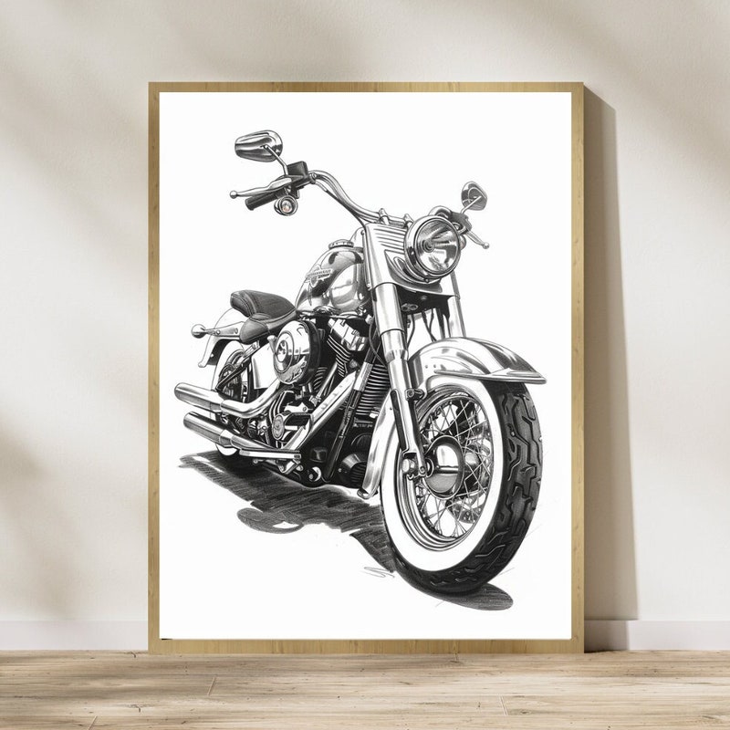 Harley Davidson Wall Art - Etsy