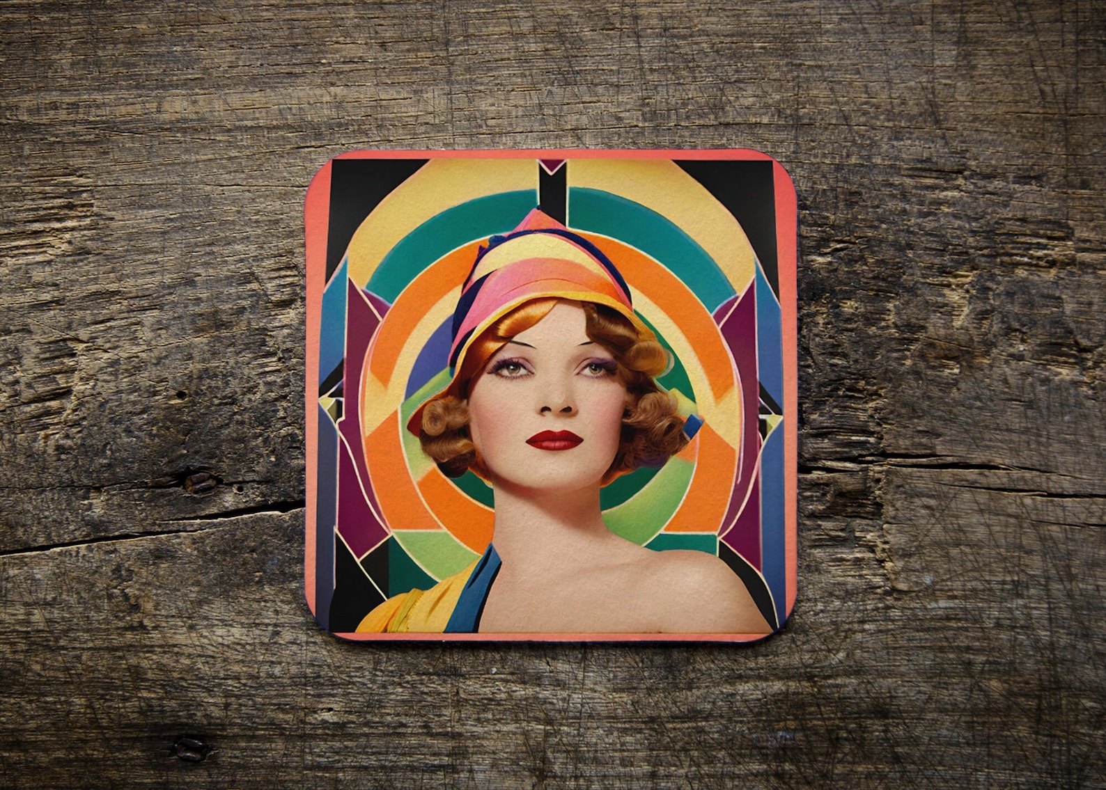 Coasters, Art Deco, 1920s Art Deco Lady, Art Deco Coaster, Roaring 20s