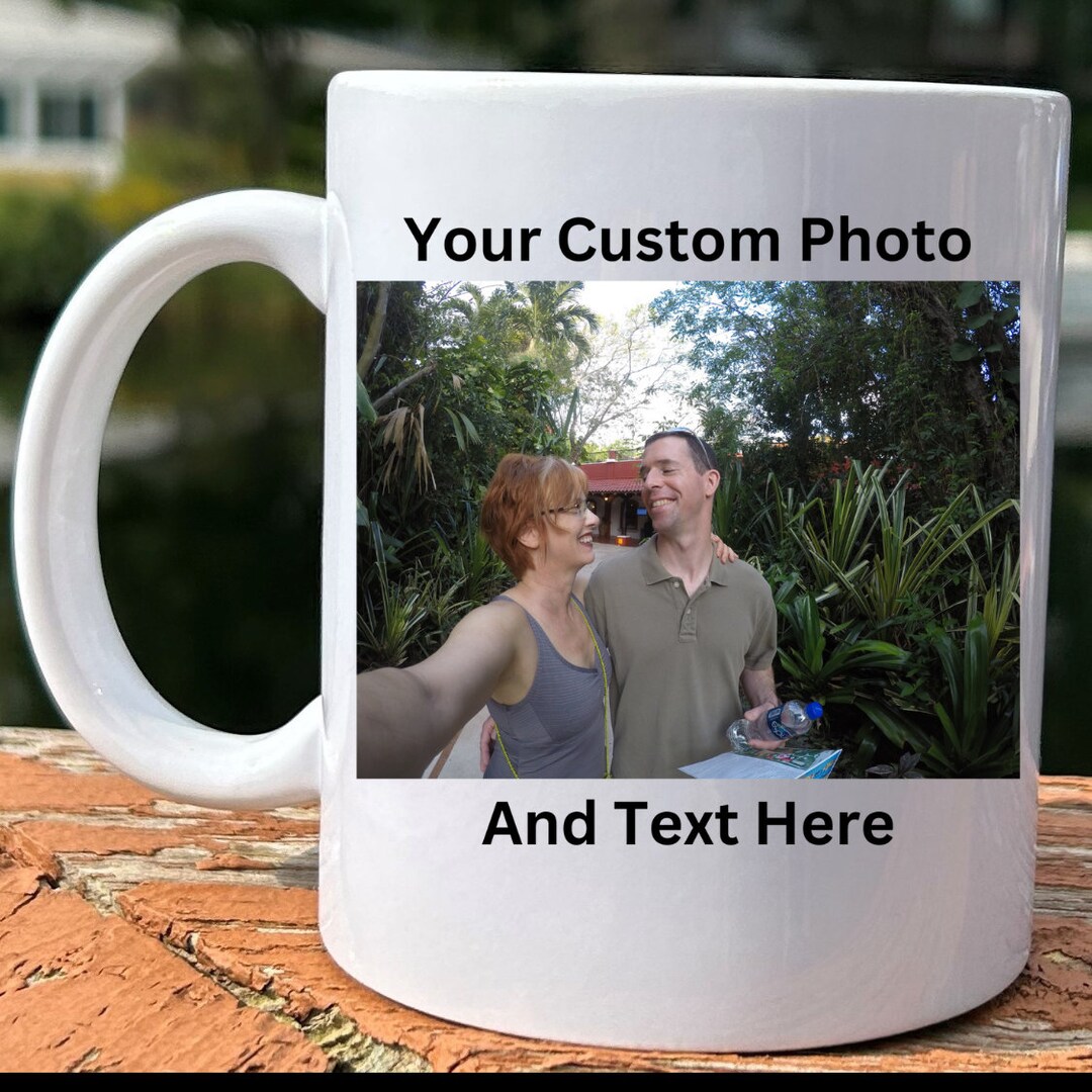 Personalized Photo Coffee Mug Birthday Gift, Custom Mug Gift for Mom