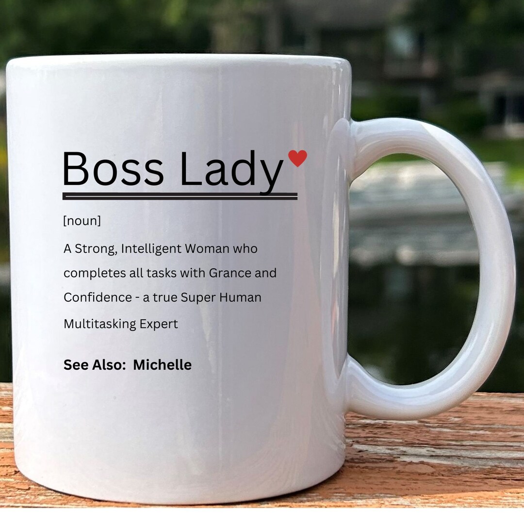 Boss Lady Mug Gift for Female Boss, Promotion, Boss Day Gift for Women
