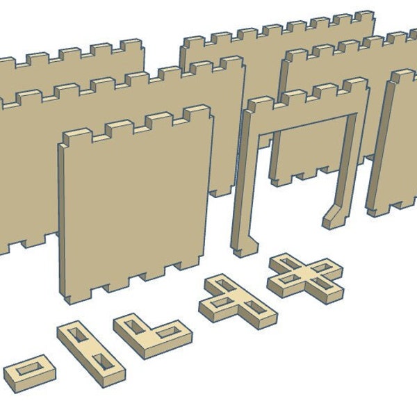 TableScape Base Set - Modular Laser-cut Map System (Digital Files Only)