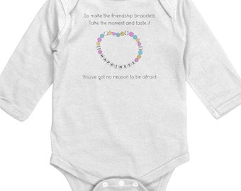 Taylor Swift friendship bracelet baby onesie, Taylor Swift for baby, Taylor Swift for babies, Swiftie gear for baby, Swiftie gift for babies