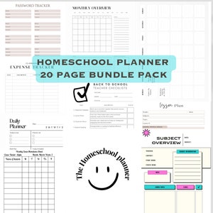 Homeschool Planner, Lesson Planner, Daily Planner