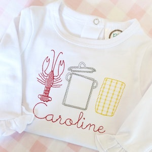 Baby girl crawfish outfit sale