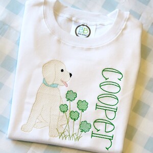 St. Patrick’s Day Dog Boy Monogram Shirt, Toddler Dog Outfit, St. Patrick’s Bodysuit, Boy Bubble, Personalize