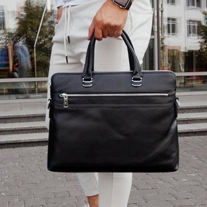 Sac pour ordinateur portable « Kolos », porte-documents en cuir de luxe, sac messager noir, sac de voyage pour hommes, petit sac à dos, sac pour ordinateur portable, étui pour ordinateur portable, sacoche