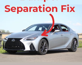 Kit de reparación de separación de parachoques y faldón para Lexus IS350