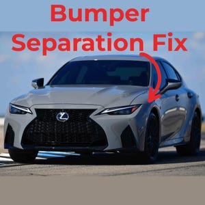 Lexus IS500 Bumper/Apron Separation Repair Kit