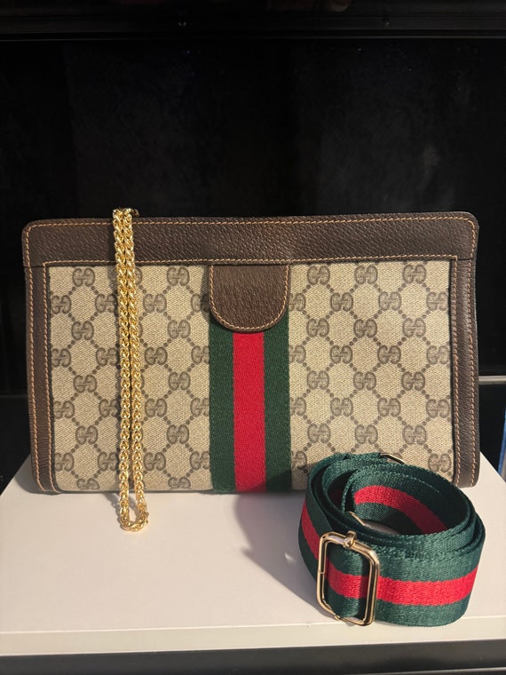 Gucci Web GG Sherry line Crossbody bag/Clutch