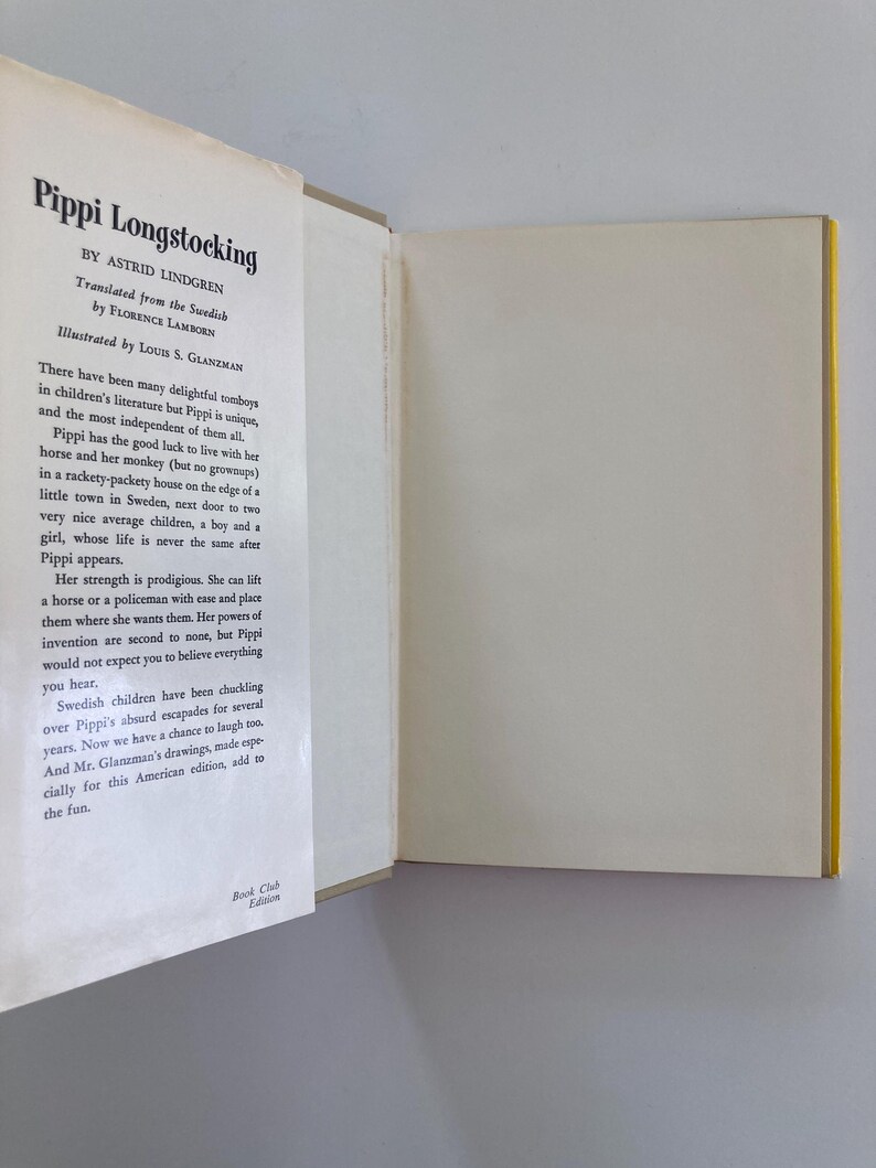 Pippi Longstocking by Astrid Lindgren, Book Club Edition image 14