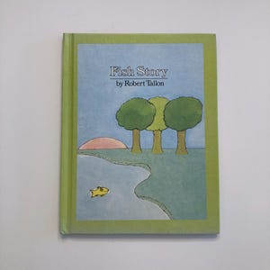 Fish Story by Robert Tallon, 1977 hardcover, Parents&#39; Magazine, Little Fish Big Cat book, Parents&#39; Magazine books