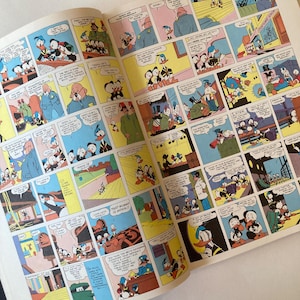 1983 Vintage Donald Duck and His Nephews book, hardcover WITHOUT dust jacket, vintage Disney comics, vintage Donald Duck, Carl Barks art