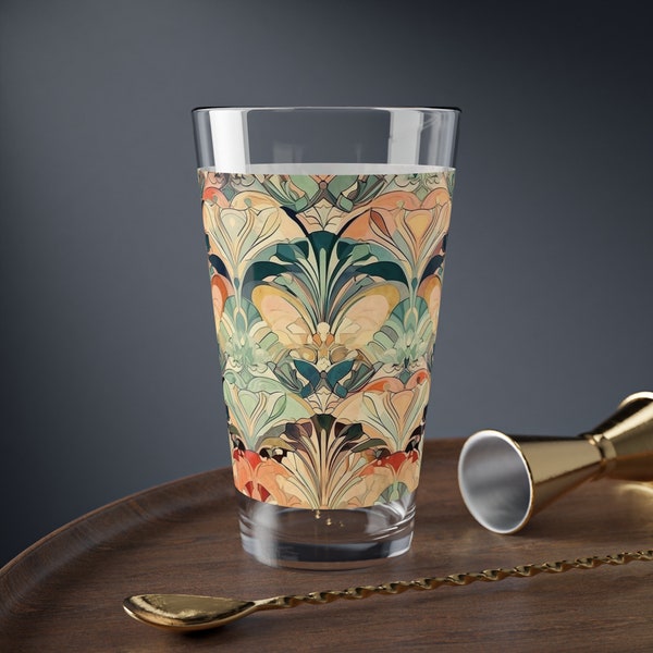 Art Deco Glass, Deco Drinking Glass, Drinking Glass, Art Deco Glassware, Decorative Glass, Pretty Drinkware, Deco Cocktail Glass