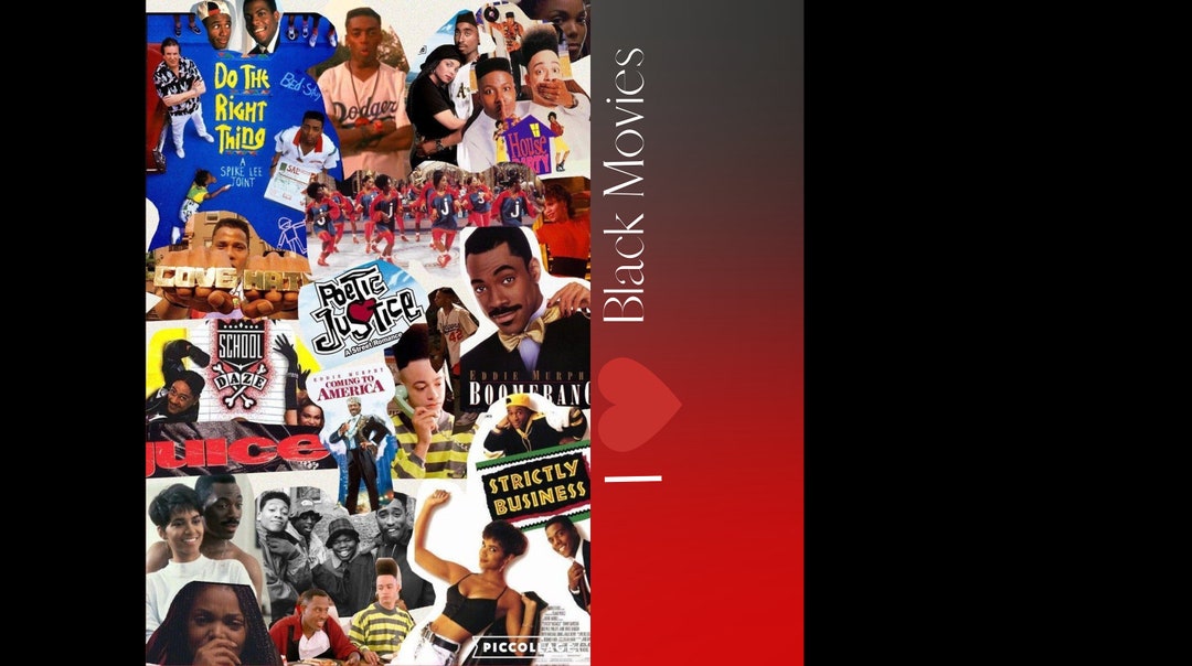 I Love Black Movies Etsy