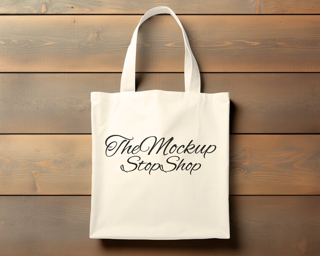 Canvas Tote Bag Mockup, POD Mockup, Print on Demand Canvas Tote Mockup