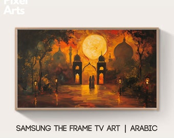 Samsung Frame TV Art: Arabic night oil painting art decoration