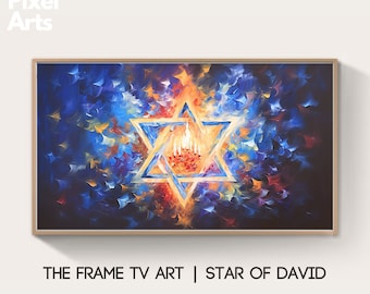 Samsung Frame TV Art: Hanukkah Star of David wallpaper