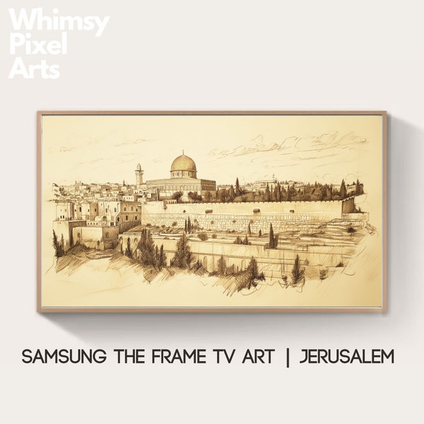 Samsung Frame TV Art: Israel Jerusalem painting art wallpapers posters