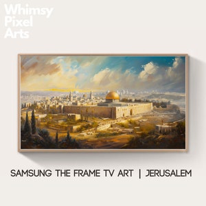 Samsung Frame TV Art: Israel Jerusalem painting art wallpapers posters wall art